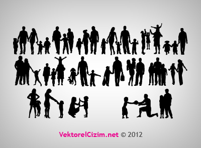 Aile, İnsan Silüetleri