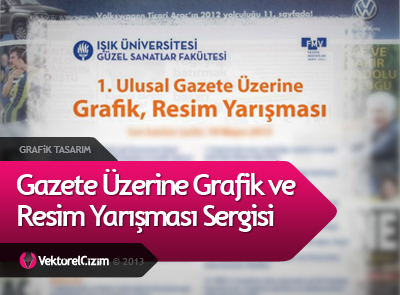 Gazete Üzerine Grafik ve Resim Yarışması