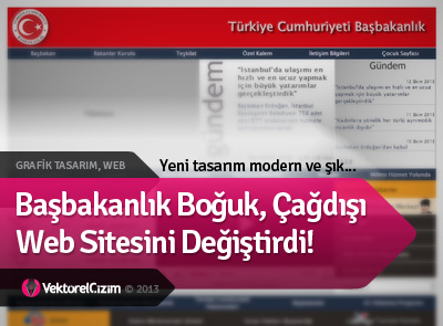 Başbakanlık Web Tasarımını Değiştirdi!