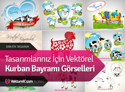 Vektörel Kurban Bayramı Görselleri