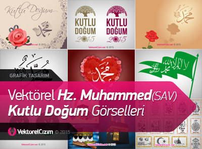 Vektörel Hz. Muhammed (SAV) Kutlu Doğum Görselleri