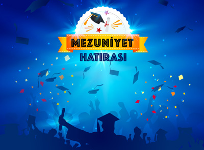 Mezuniyet, Kep Atma Töreni Vektörel Görselleri